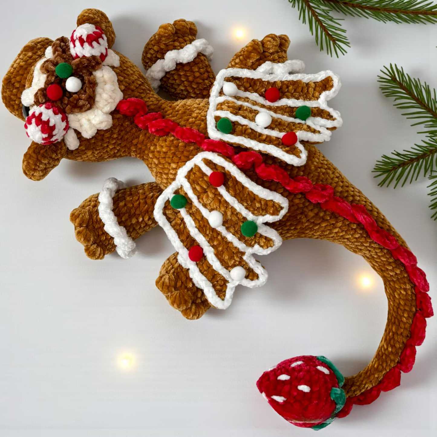 Gingerbread Dragon Crochet Pattern