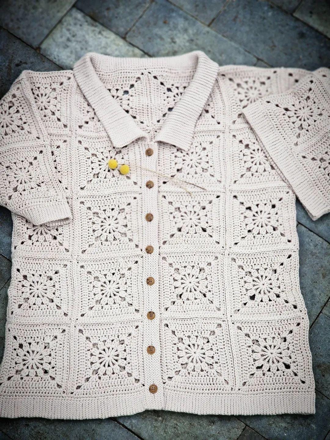 Granny Square T-Shirt Crochet Pattern
