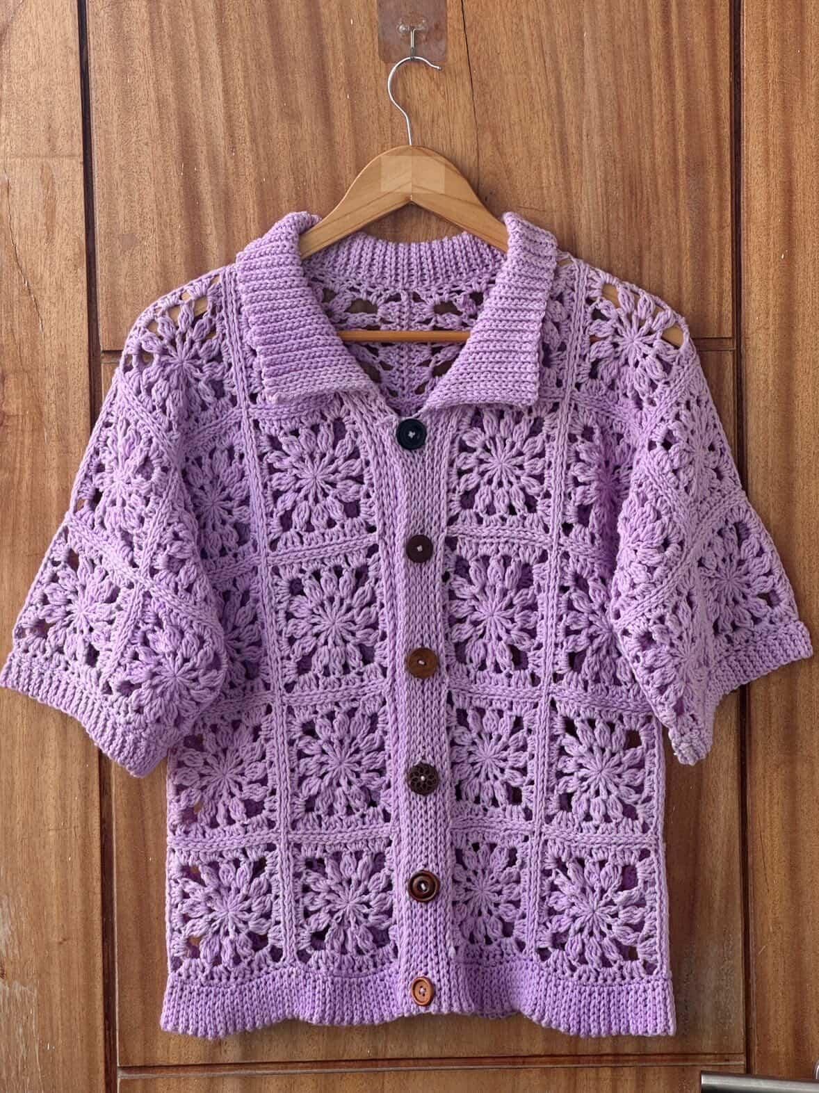 Granny Square T-Shirt Crochet Pattern