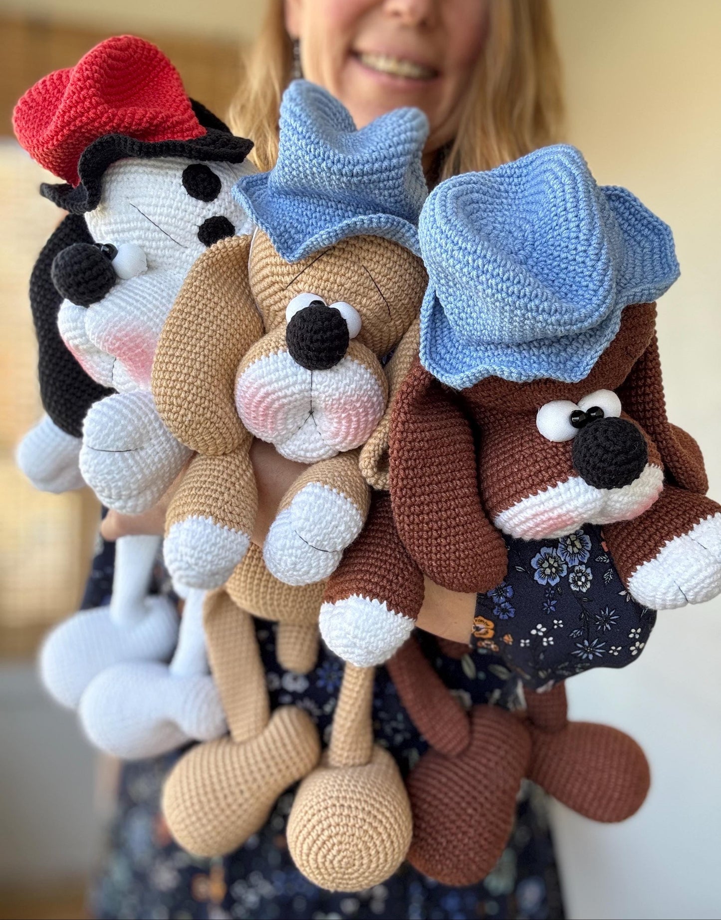 Hatted Hounds Crochet Pattern