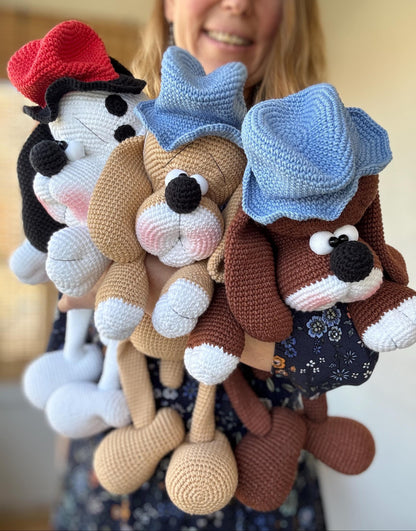 Hatted Hounds Crochet Pattern