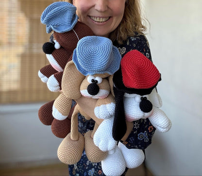 Hatted Hounds Crochet Pattern