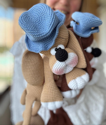 Hatted Hounds Crochet Pattern