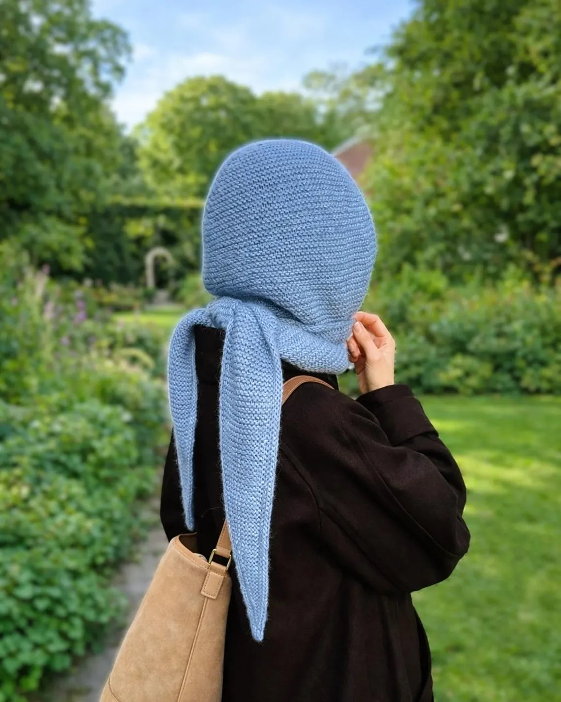 Hooded Scarf Knitting Pattern
