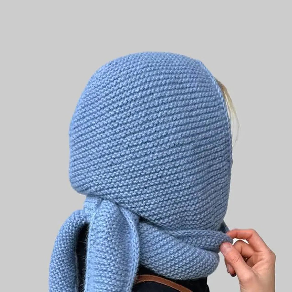Hooded Scarf Knitting Pattern