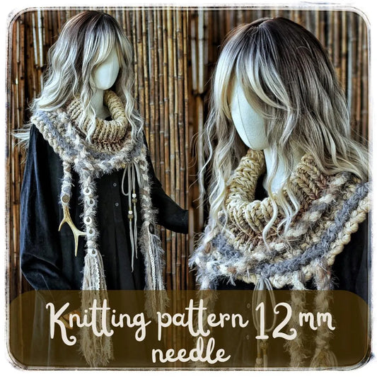 Cozy Tassel Cowl Knitting Pattern