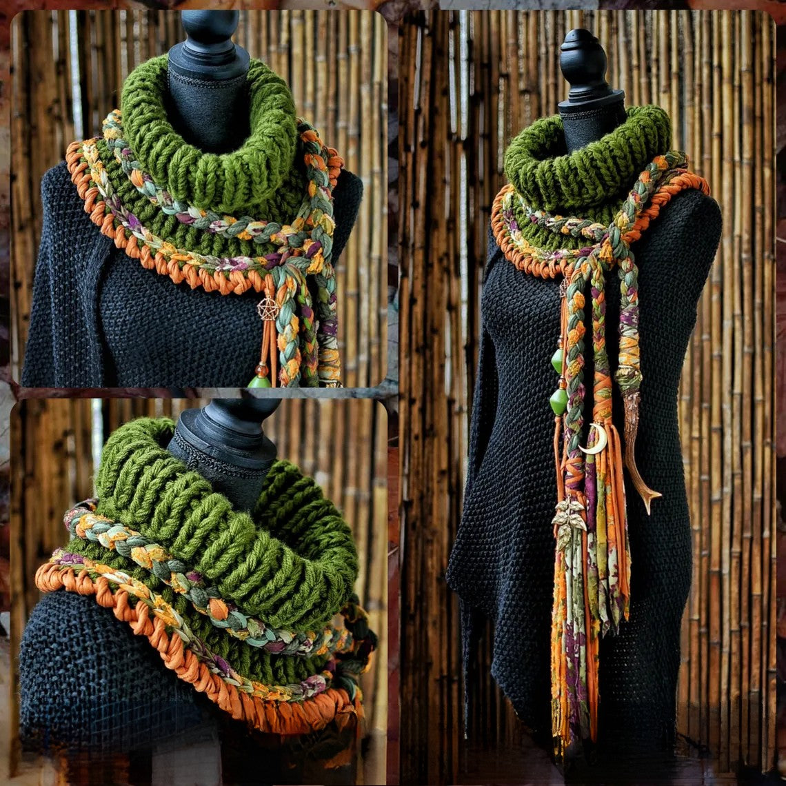 Cozy Tassel Cowl Knitting Pattern
