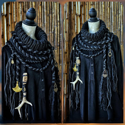 Cozy Tassel Cowl Knitting Pattern