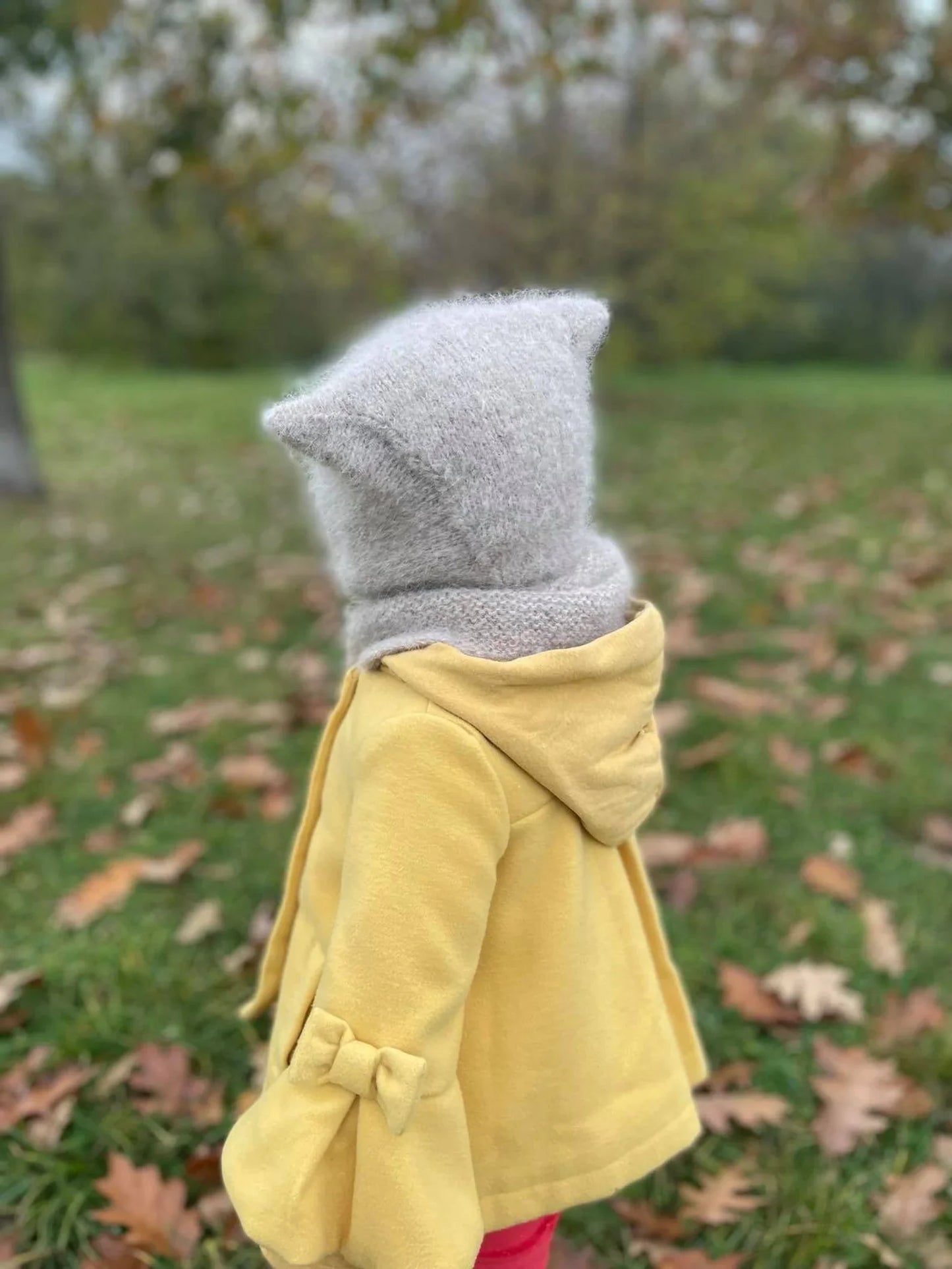 Kitty Ear Baby Bonnet Knitting Pattern