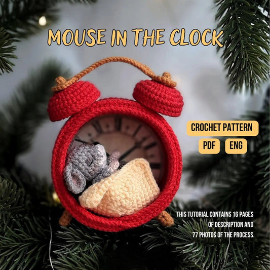 Little Cute Clock Mouse Crochet Pattern