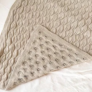 Leaf Baby Blanket Knitting Pattern