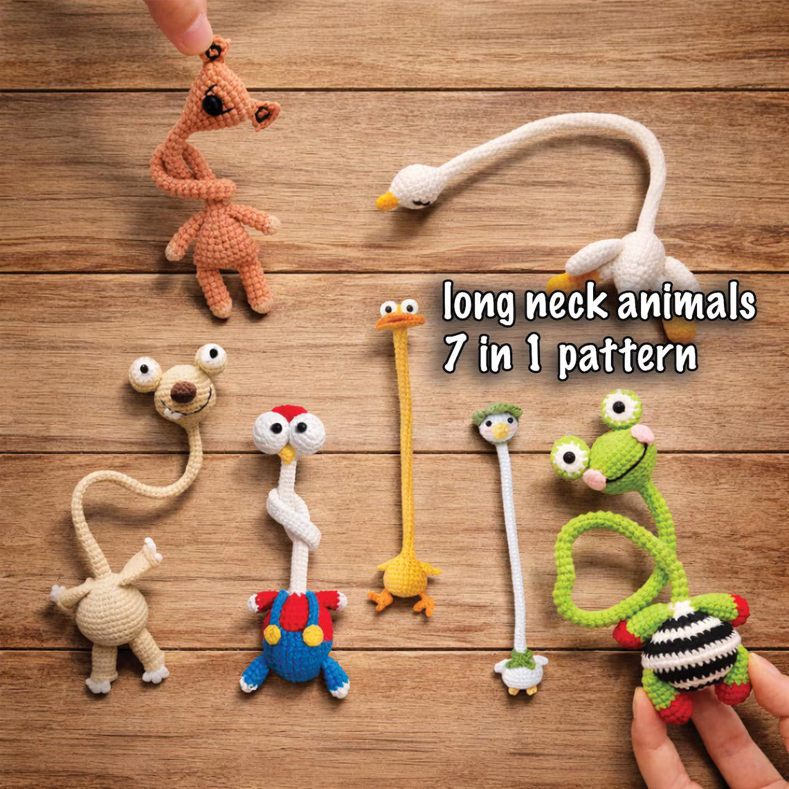 Long Neck Animal Amigurumi Crochet Pattern Bundle