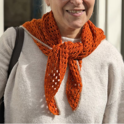 Granny Stitch Triangle Scarf Crochet Pattern