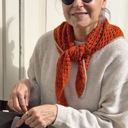 Granny Stitch Triangle Scarf Crochet Pattern