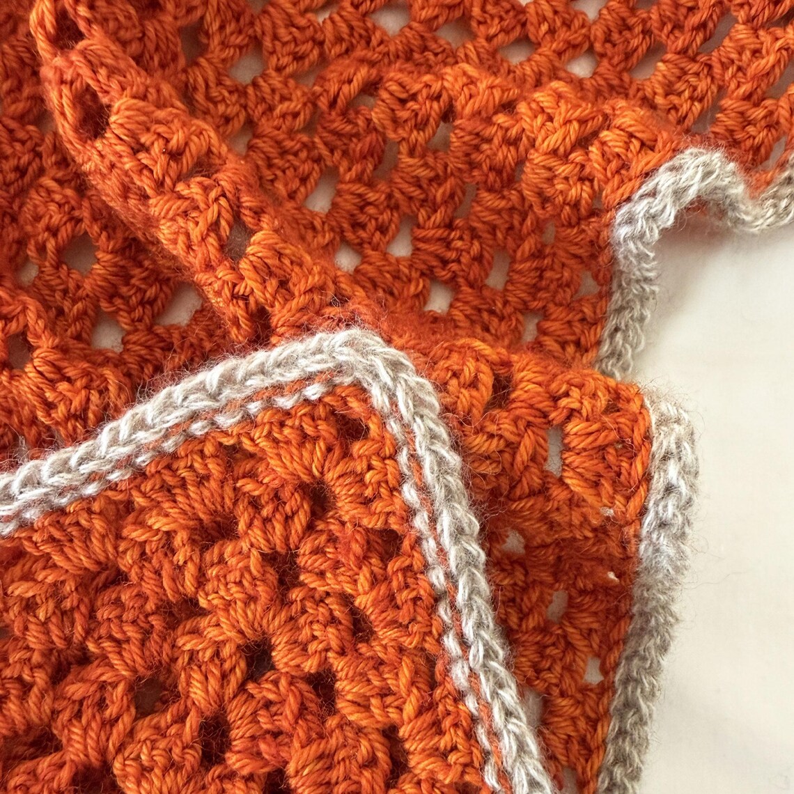 Granny Stitch Triangle Scarf Crochet Pattern