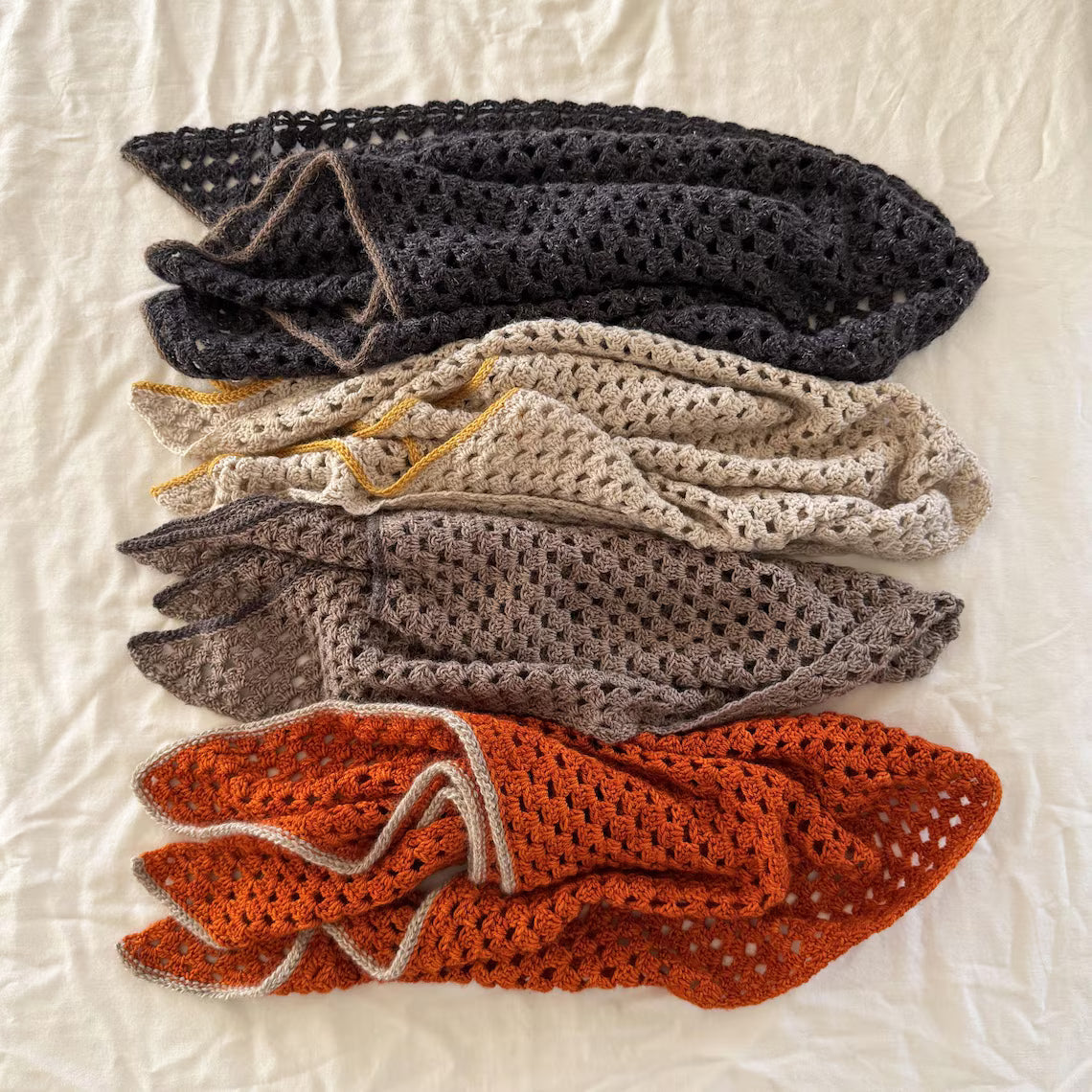 Granny Stitch Triangle Scarf Crochet Pattern