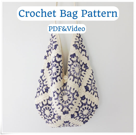 Mosaic Granny Square Bag Crochet Pattern