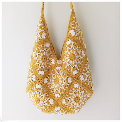 Mosaic Granny Square Bag Crochet Pattern