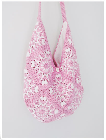 Mosaic Granny Square Bag Crochet Pattern