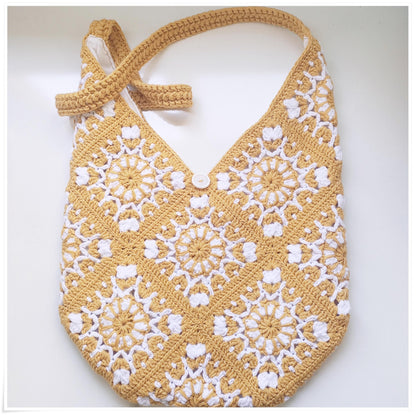 Mosaic Granny Square Bag Crochet Pattern