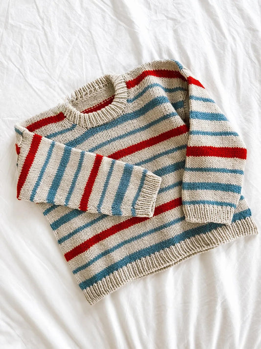 Nordic Stripes Kids Sweater Knitting Pattern