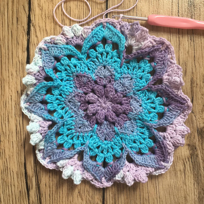 Flower of the Night Mandala Crochet Pattern
