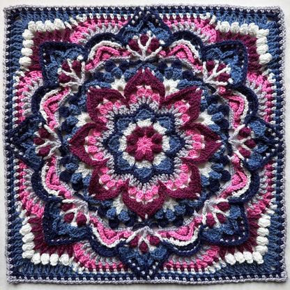 Flower of the Night Mandala Crochet Pattern