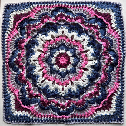 Flower of the Night Mandala Crochet Pattern
