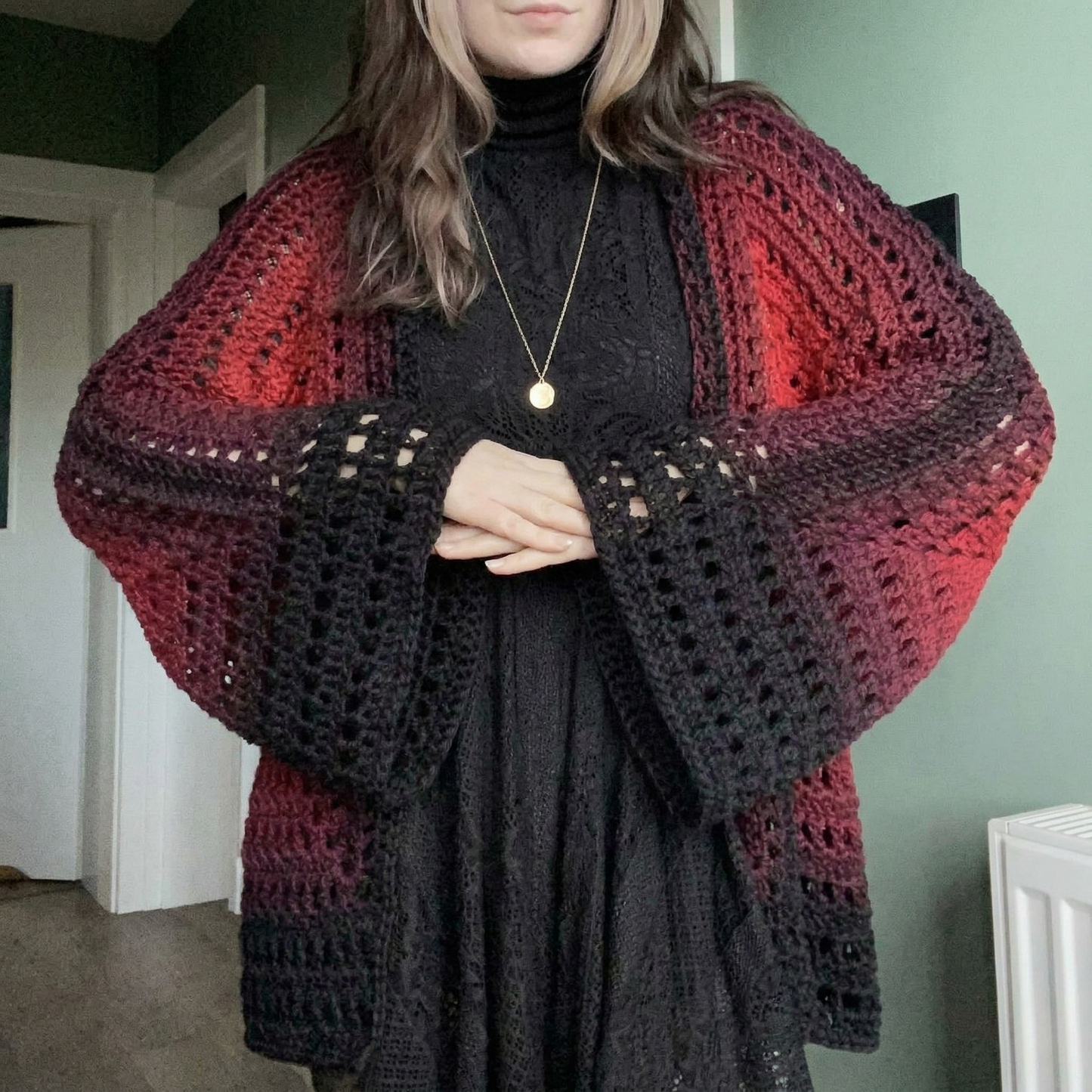 Nocturne Hexagon Cardigan Crochet Pattern