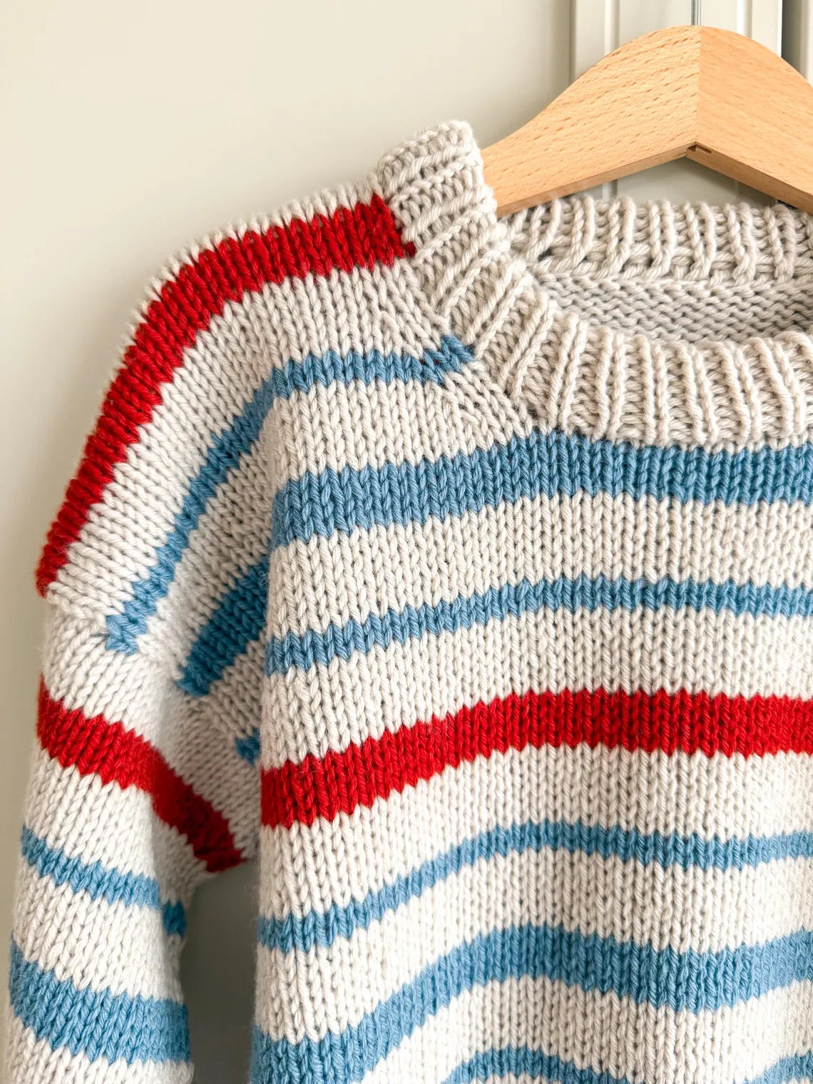 Nordic Stripes Kids Sweater Knitting Pattern