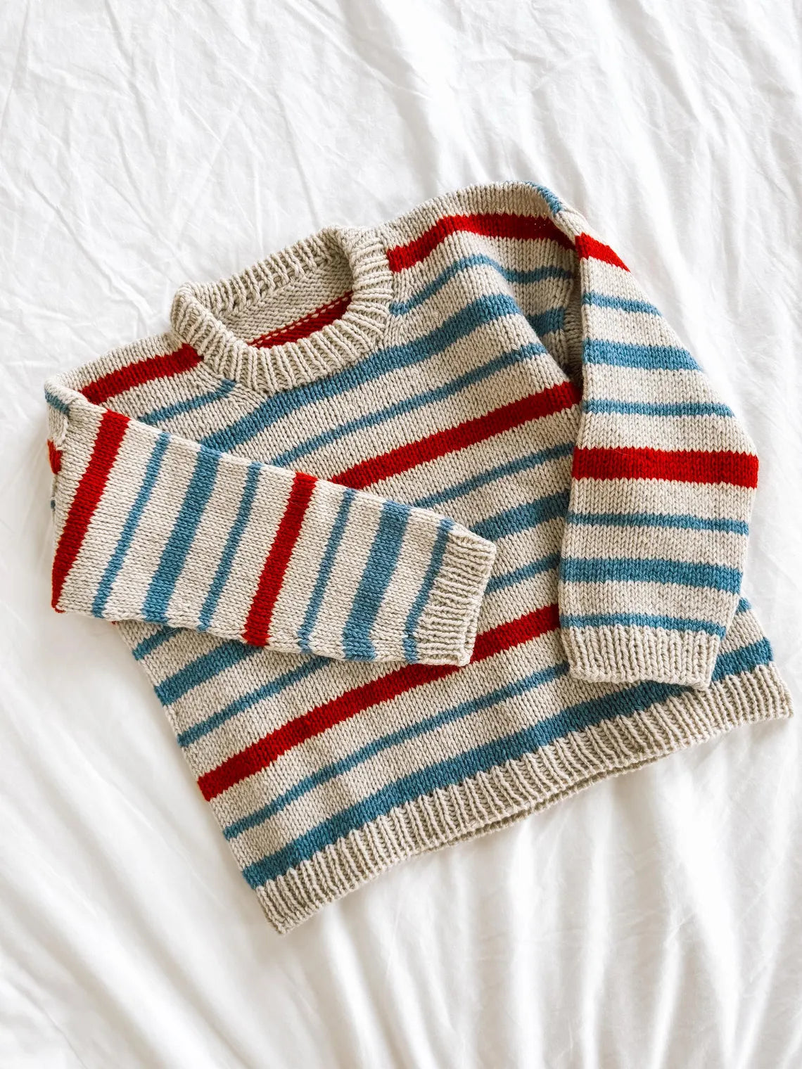 Nordic Stripes Kids Sweater Knitting Pattern