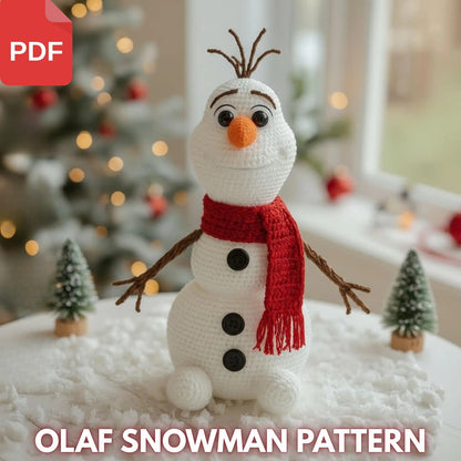 Olaf Inspired Snowman Crochet Pattern