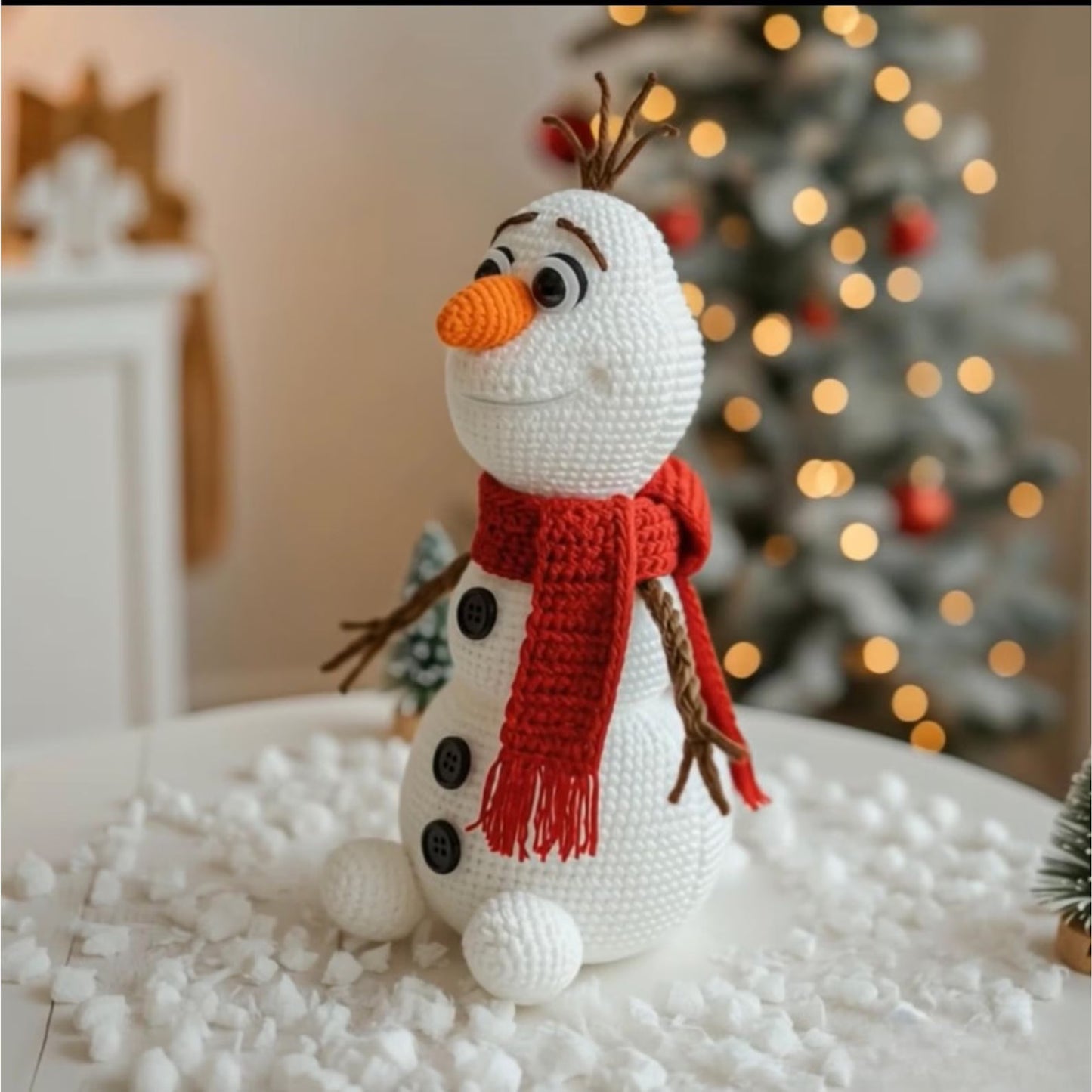 Olaf Inspired Snowman Crochet Pattern