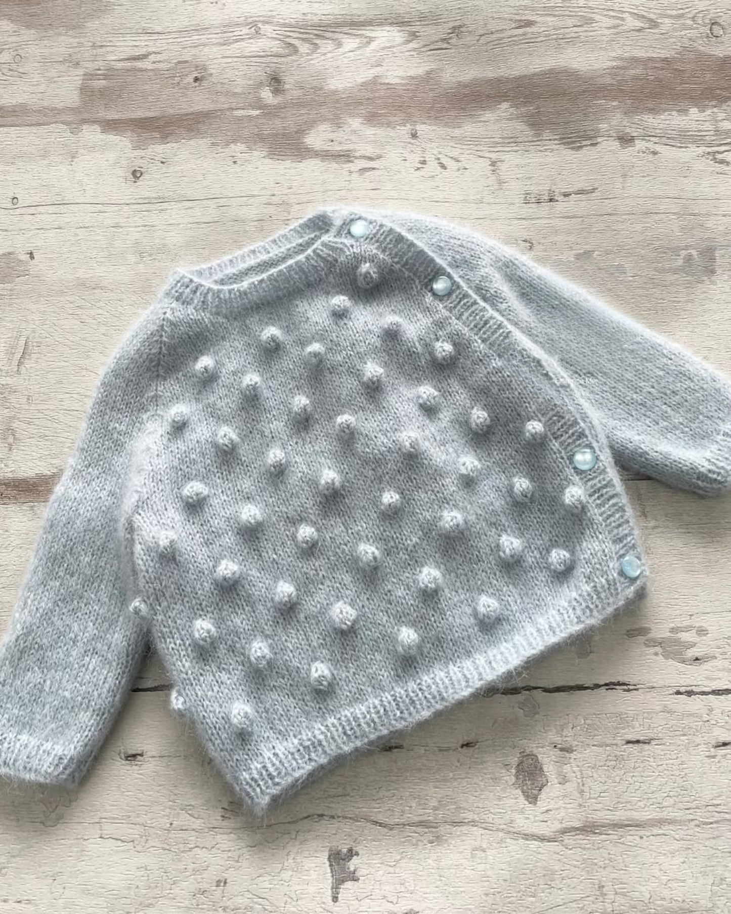 Popcorn Cardigan Knitting Pattern