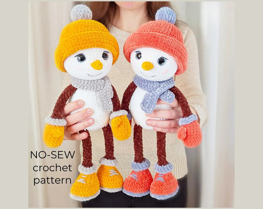 Plush Snowman Crochet Pattern