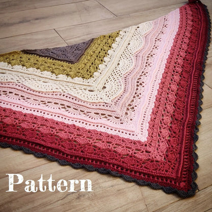 PuErhTea Shawl Crochet Pattern