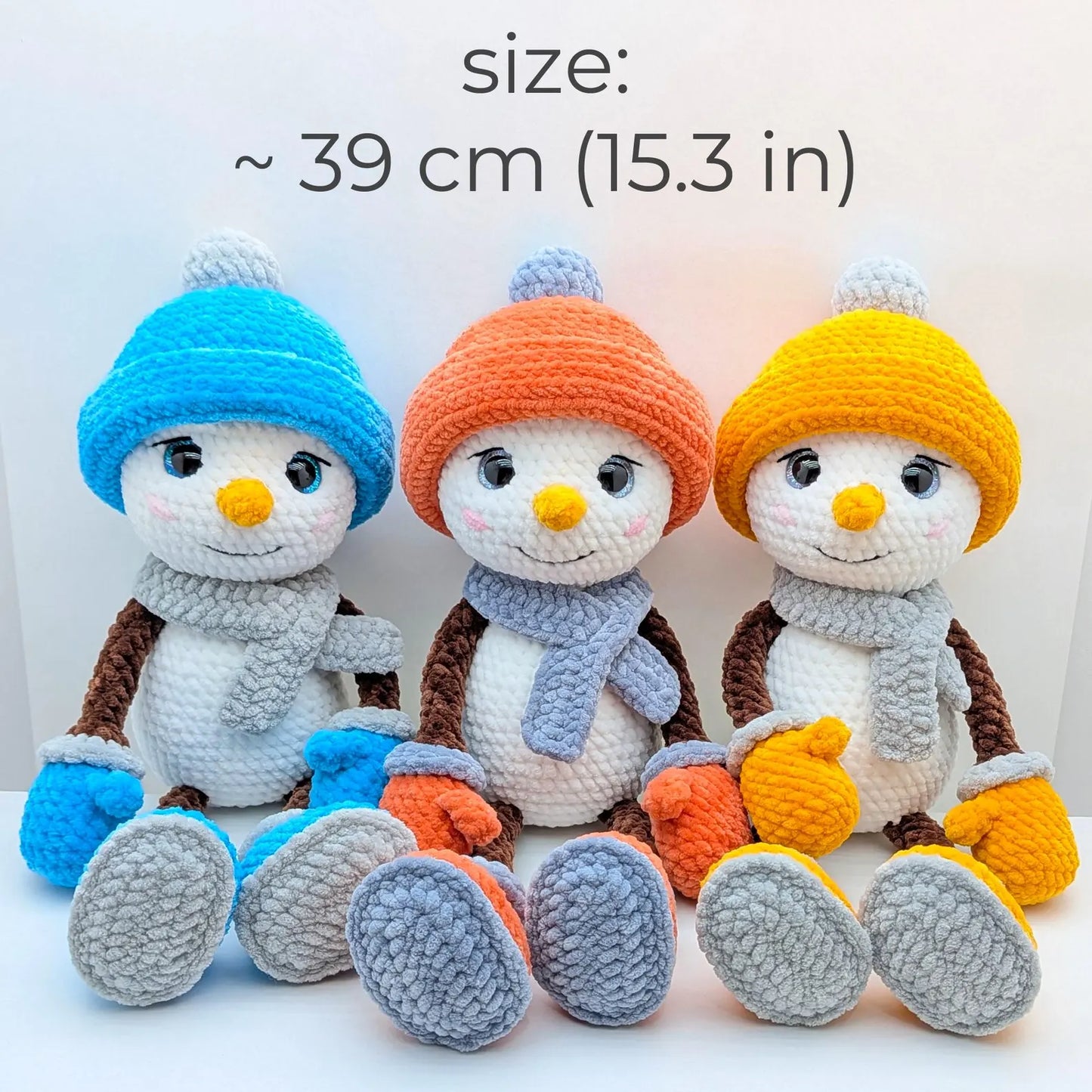 Plush Snowman Crochet Pattern
