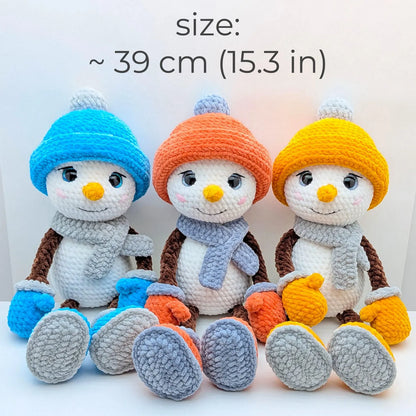 Plush Snowman Crochet Pattern