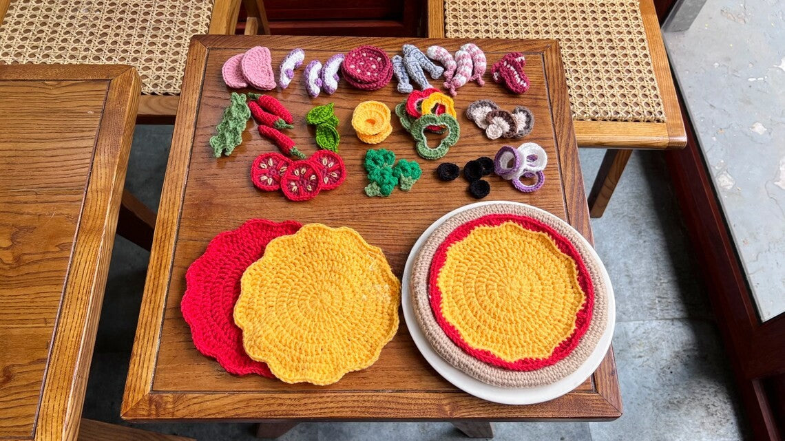 Pizza Play Set Crochet Pattern