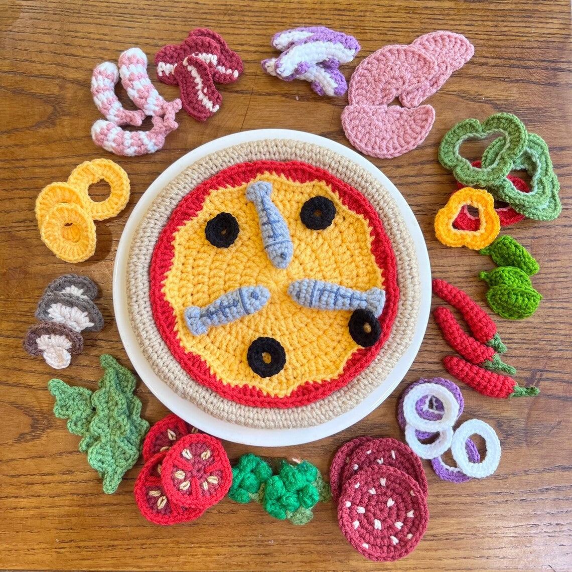 Pizza Play Set Crochet Pattern