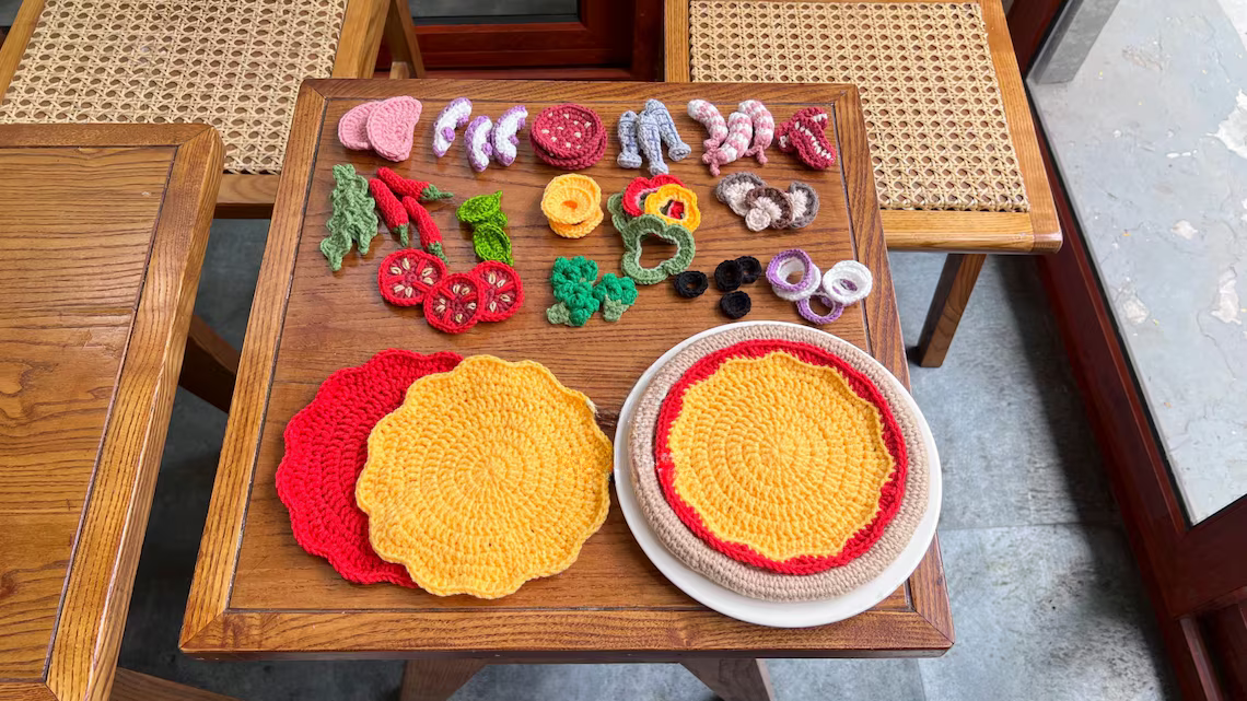 Pizza Play Set Crochet Pattern