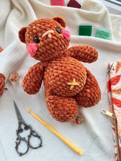 Puff Bear Fruit Crochet Pattern