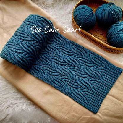 Sea Calm Scarf Pattern