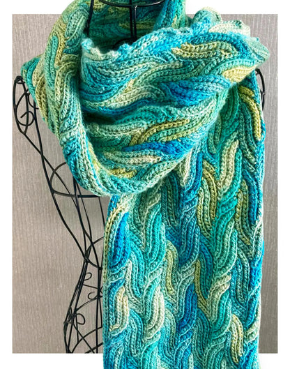 Sea Calm Scarf Pattern