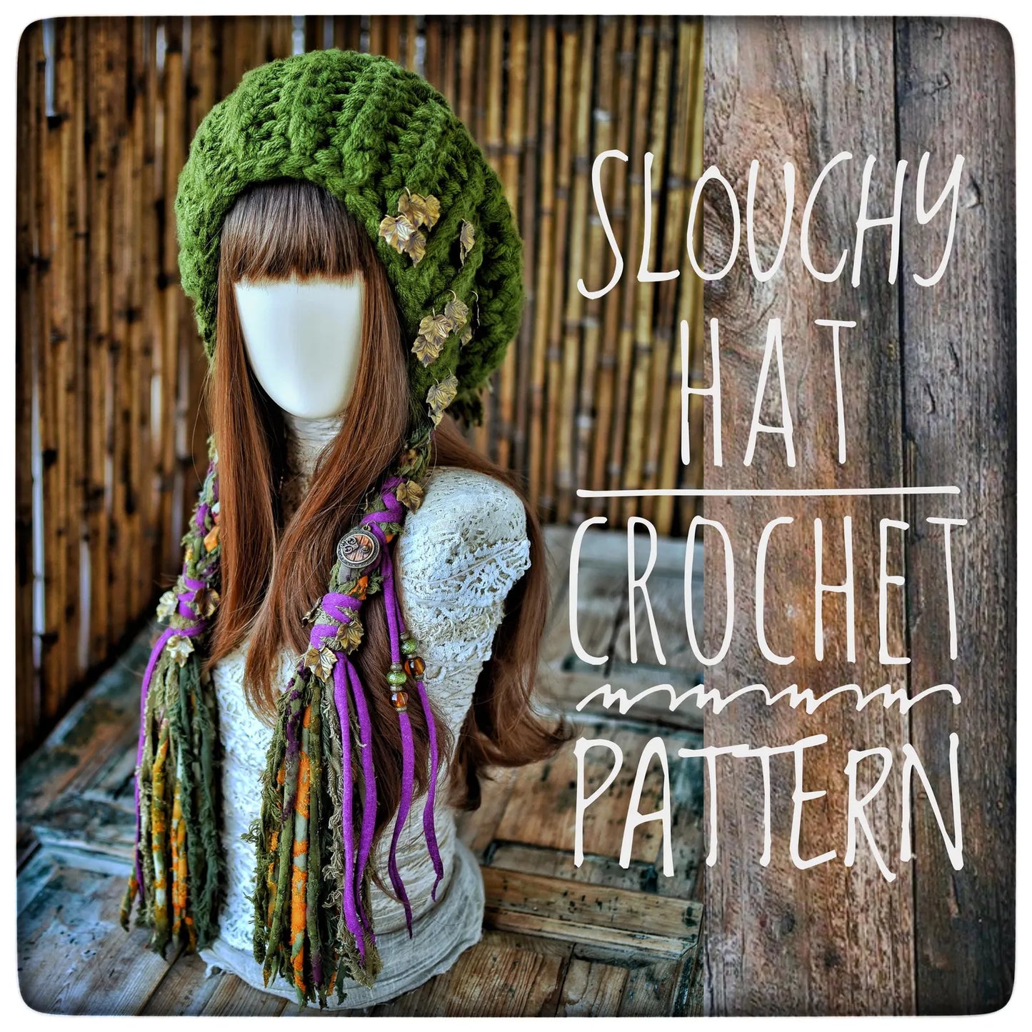 Slouchy Pompom Hat Pattern