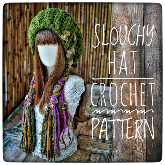 Slouchy Pompom Hat Pattern