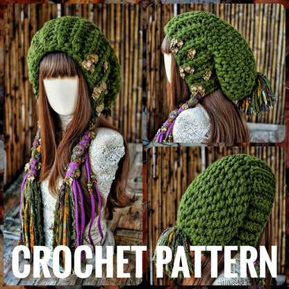 Slouchy Pompom Hat Pattern