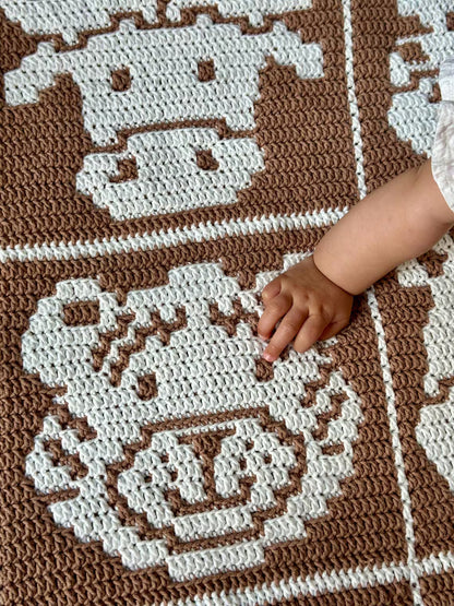 Safari Play Mat Overlay Mosaic Crochet Pattern