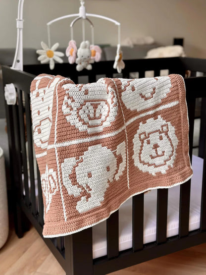 Safari Play Mat Overlay Mosaic Crochet Pattern