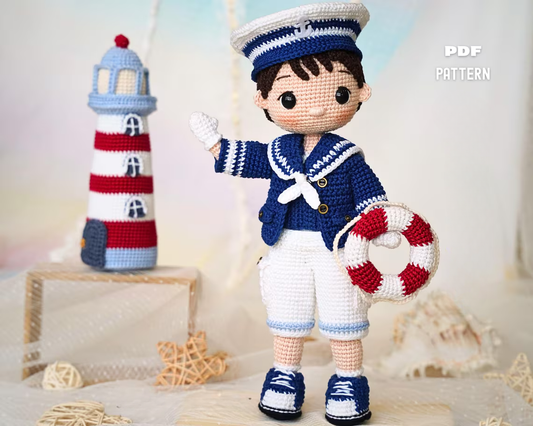 Sailor Boy Doll Crochet Pattern
